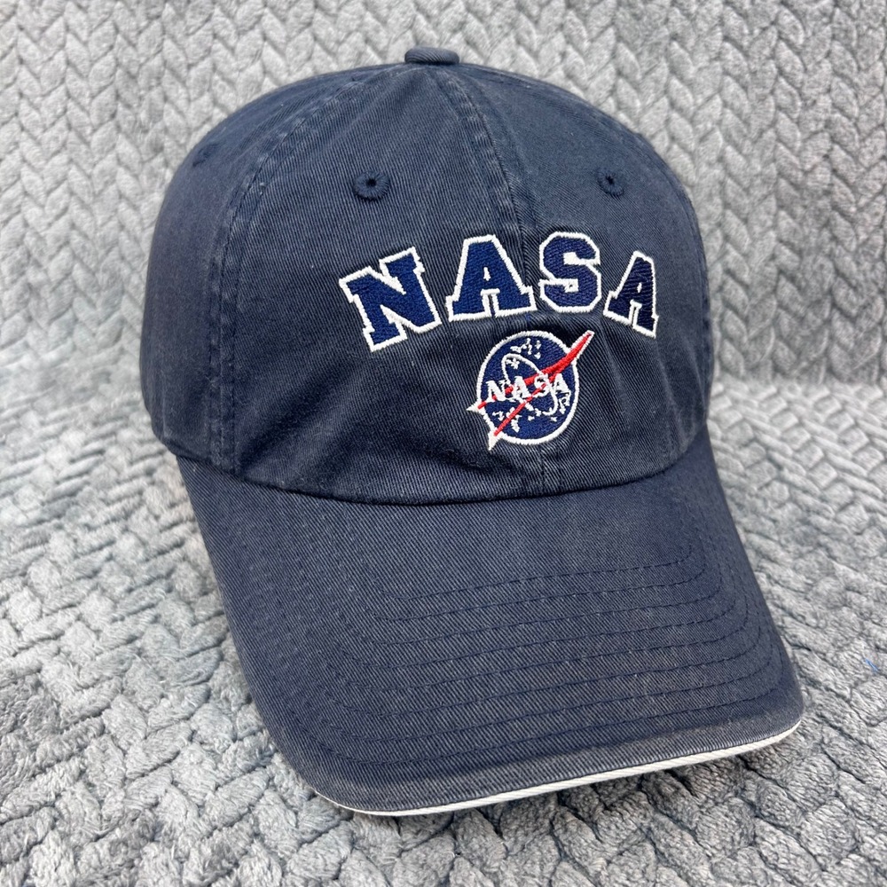 NASA Logo Mens Navy American Needle Baseball Hat Kennedy Space Center OSFM